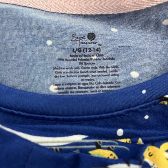 Secret Treasures Forest Critters Blue Long Sleeve Knit Pajama Sleep Set -Size L - Picture 6 of 6